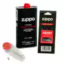 Combo Original Zippo Combustible 12 Oz +6 Piedras +mecha