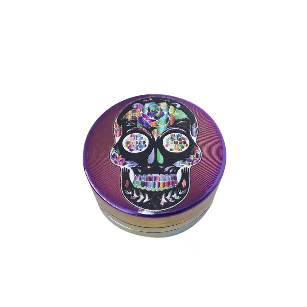 40mm Grinders Iredescent Skull 2 Stage