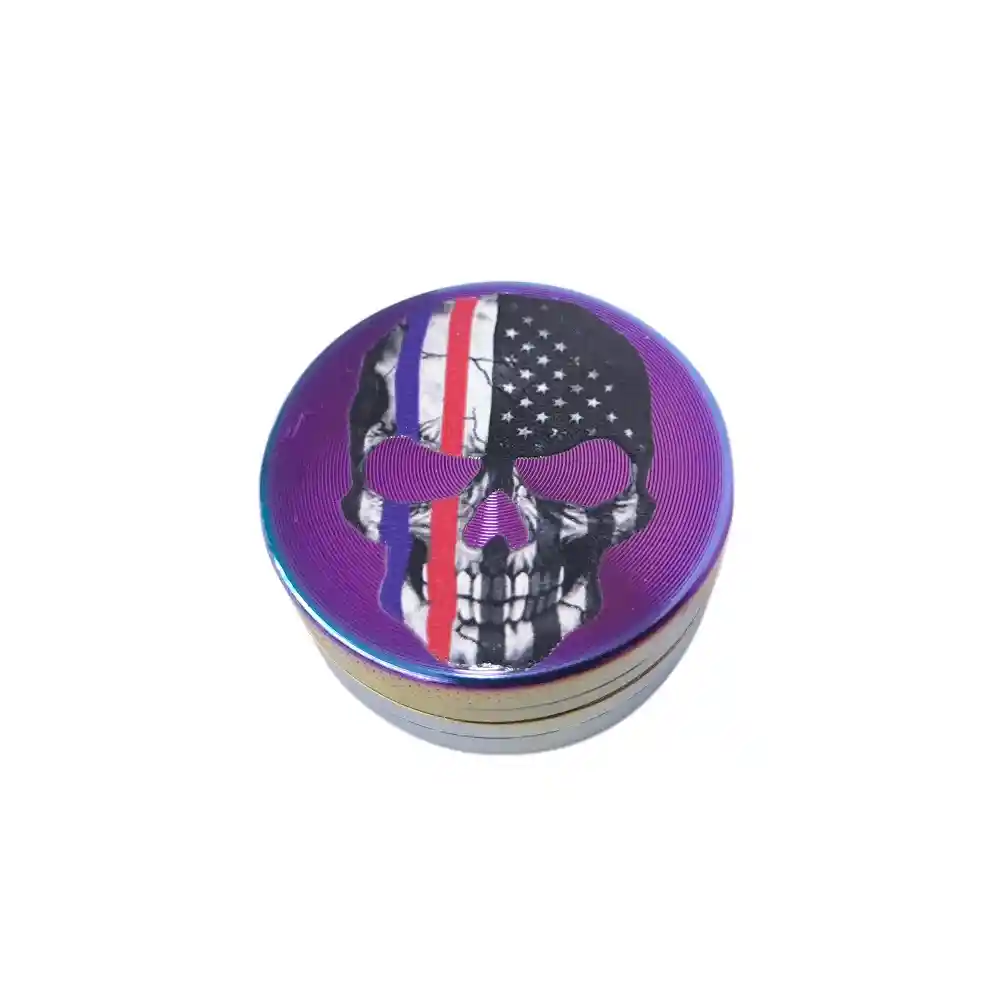 40mm Grinders Iredescent Skull 2 Stage