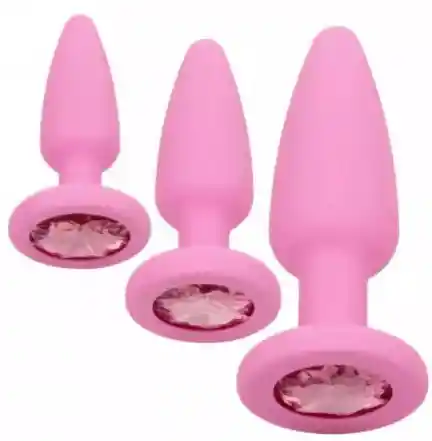 Kit De Plugs Anal X 3 Rosado