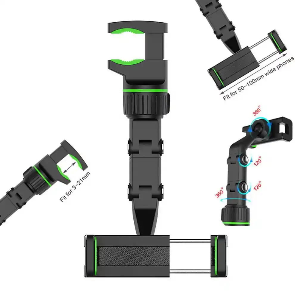 Soporte Holder De Celular Para Carro Clip Colgante Giratorio