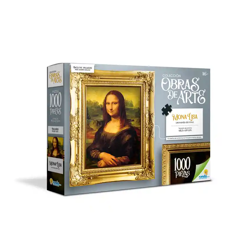 Rompecabezas De 1000 Piezas Mona Lisa De Leonardo Da Vinci Colección Obras De Arte