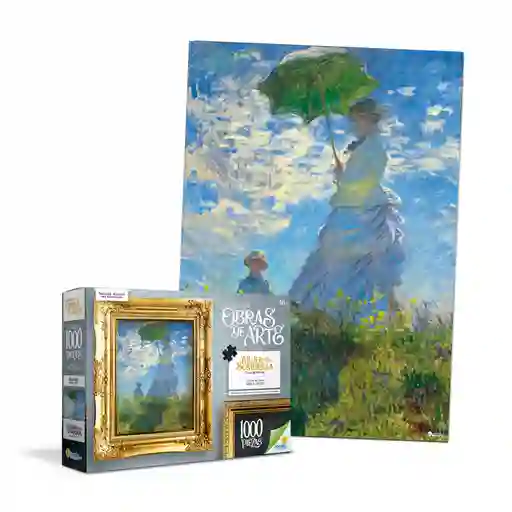 Rompecabezas De 1000 Piezas Mujer Con Sombrilla De Claude Monet Colección Obras De Arte