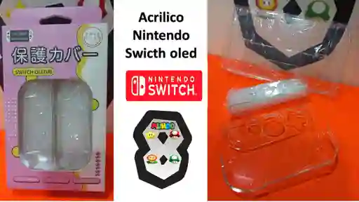 Acrilico Nintendo Switch Oled Transparente