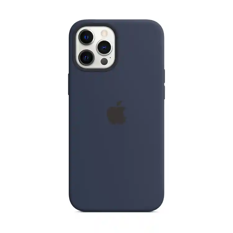 Estuche Silicone Case Iphone 12 Pro Max Azul