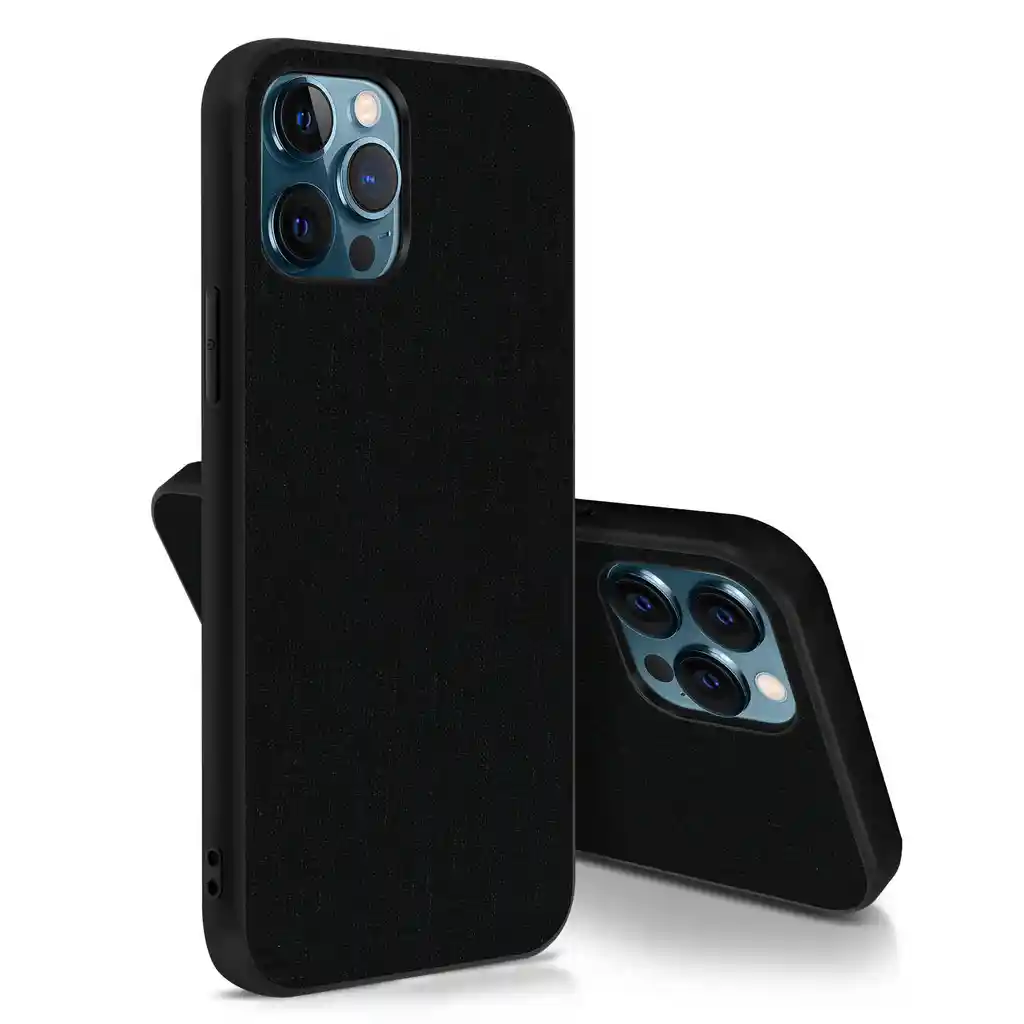 Estuche Silicone Case Iphone 12 Pro Max Negro