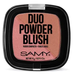 Samy Rubor Powder Duo 01 Rosa Marrón