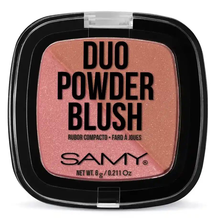 Samy Rubor Powder Duo 01 Rosa Marrón