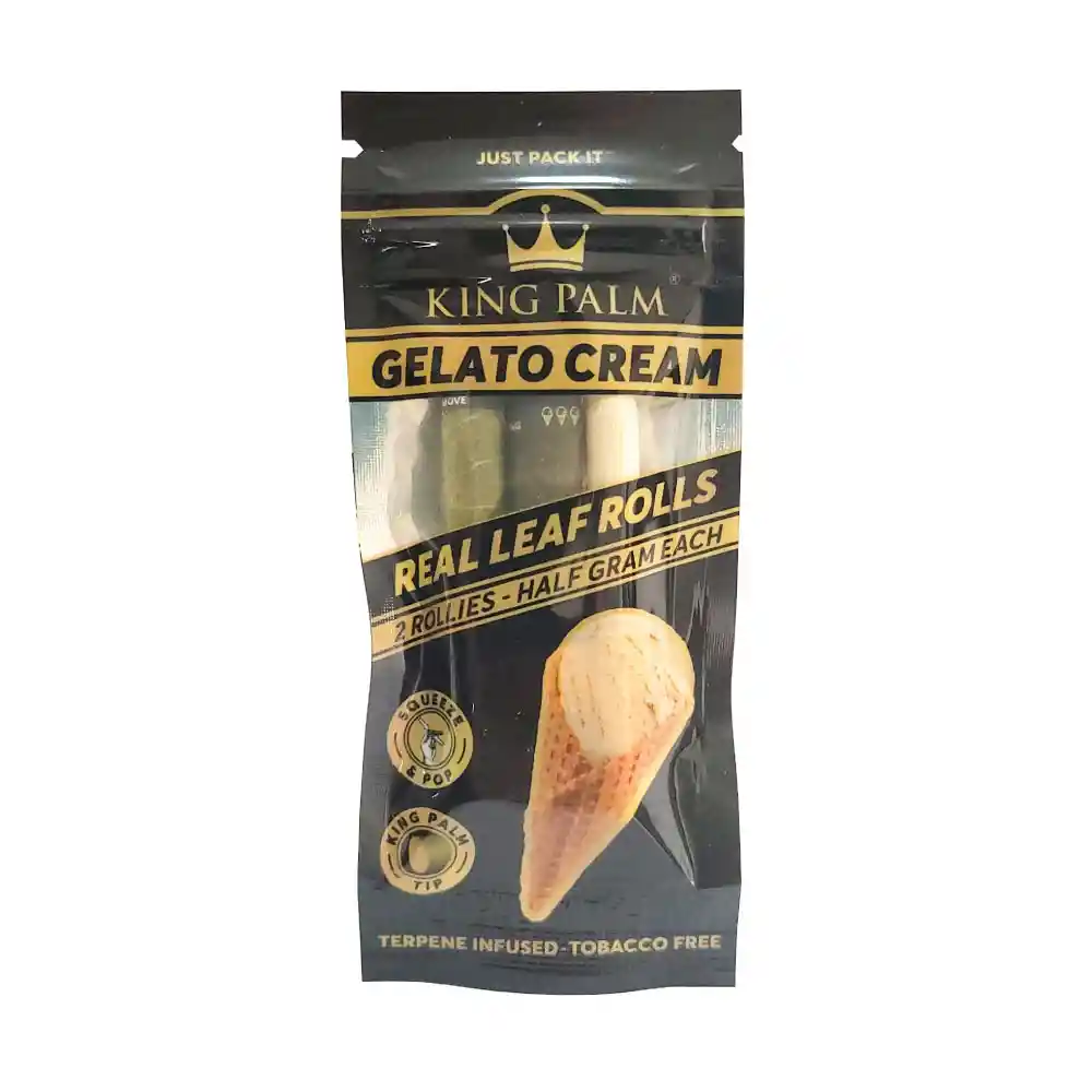 King Palm Gelato Cream Rollies Size - Papel / Cuero 2und