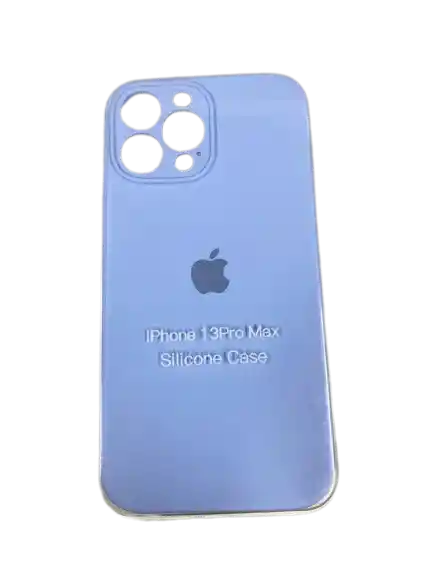 Estuche Silicone Case Iphone 13 Pro Max Azul
