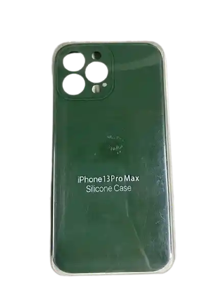 Estuche Silicone Case Iphone 13 Pro Max Verde