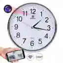 Reloj De Pared Cámara Espía Wifi 1080p Hd Sensor Movimiento