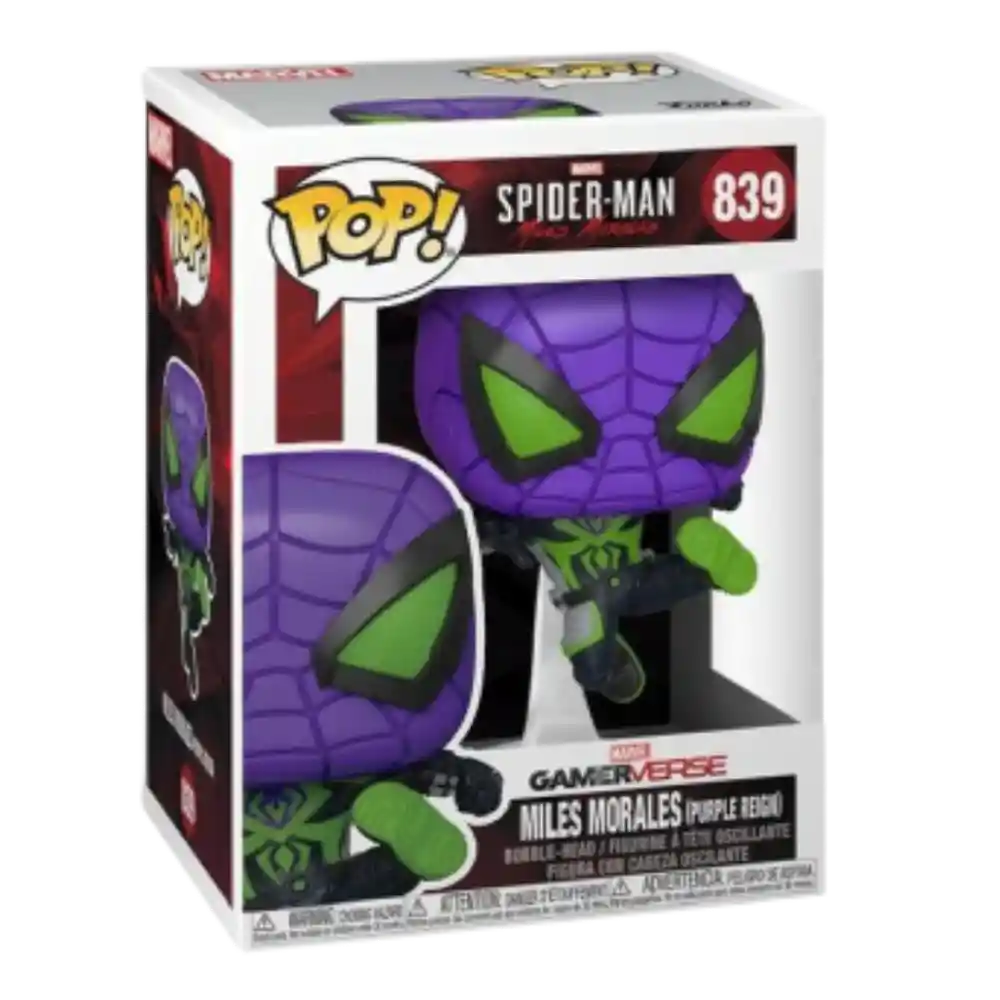 Funko Pop Miles Morales Purple Reign Spiderman 839