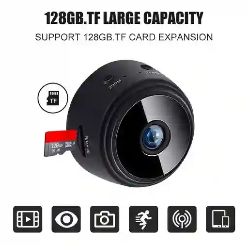 Mini Camara Ip Espia Wifi Hd 1080p T-flash Monitoreo En Vivo