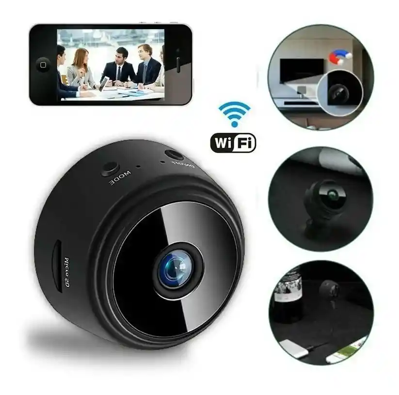 Mini Camara Ip Espia Wifi Hd 1080p T-flash Monitoreo En Vivo