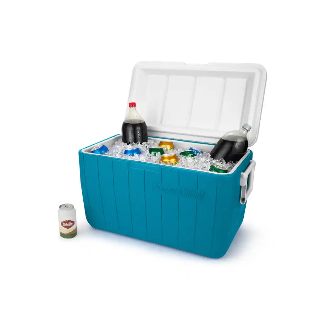 Nevera Portátil Térmica Cava Camping Coleman 46 Litros Aguamarina