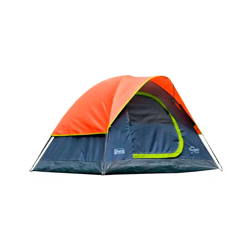 Carpa Coleman Tulum Camping Tienda De Campaña 4 Personas Naranja