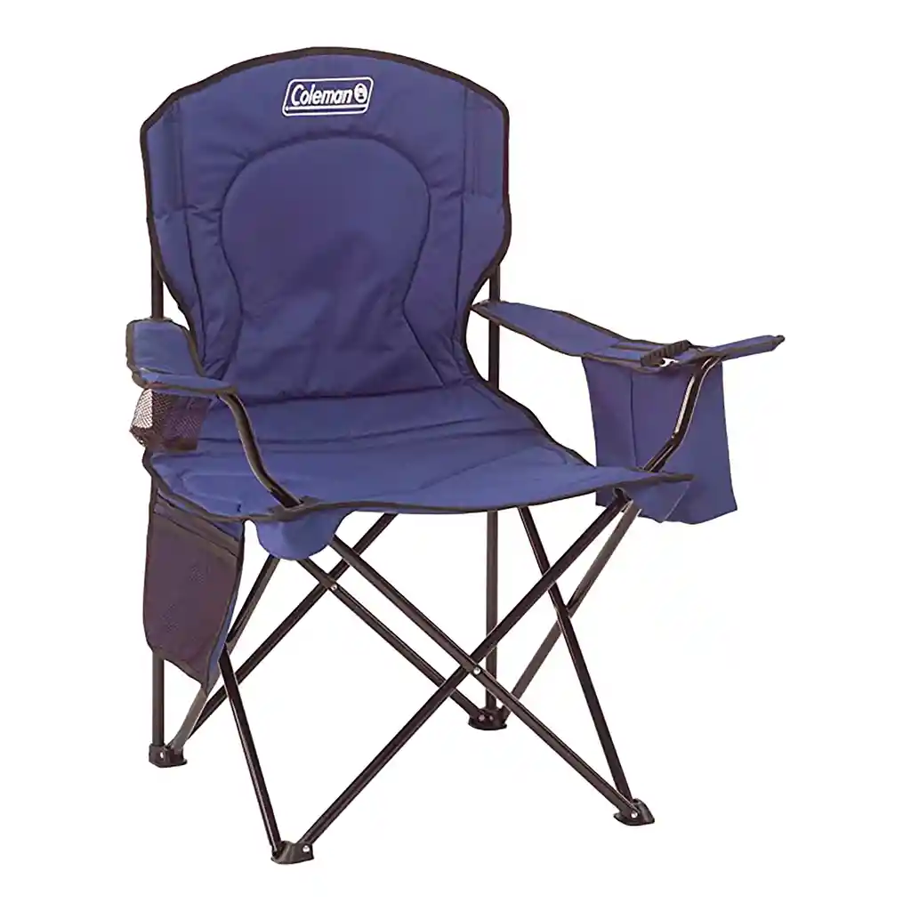 Silla Plegable Camping Coleman Portátil Playa Portavaso Parque Azul