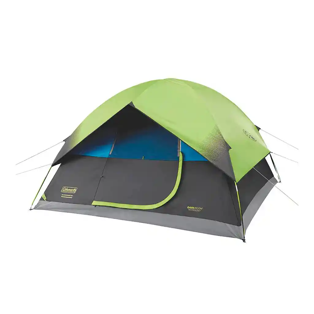 Carpa Coleman Darkroom Doble Tendido Tienda De Campaña 6 Personas Verde