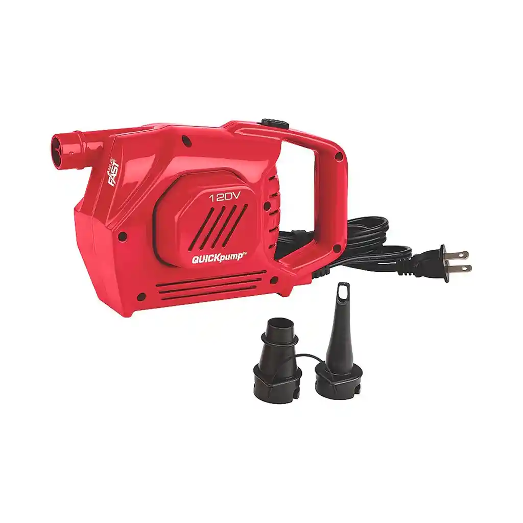 Bomba Coleman Electrica Para Inflar Colchones Quickpump 120v Rojo