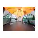 Carpa Coleman Tienda De Campaña Octagon 8 Personas Gris Naranja