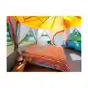Carpa Coleman Tienda De Campaña Octagon 8 Personas Gris Naranja