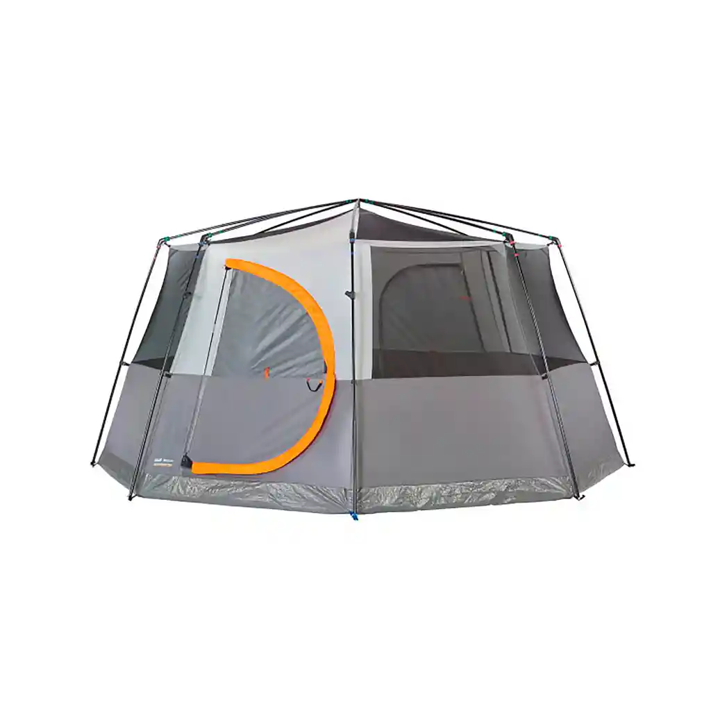 Carpa Coleman Tienda De Campaña Octagon 8 Personas Gris Naranja