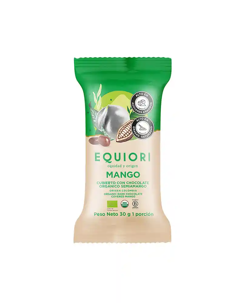 Equiori Mango Cubierto Chocolate Org - 30g