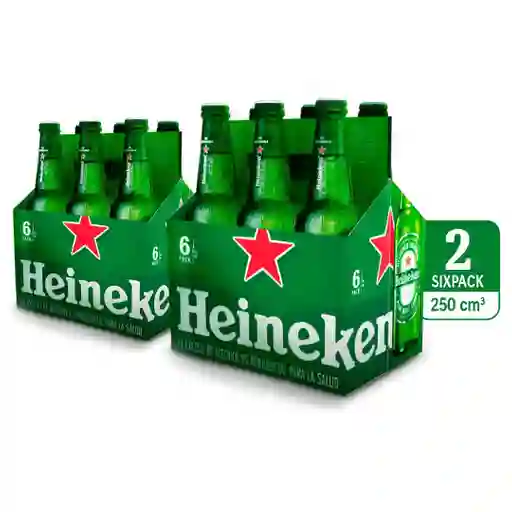 12 Pack Cerveza Heineken Botella 250 Ml
