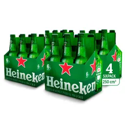24 Pack Cerveza Heineken Botella 250 Ml
