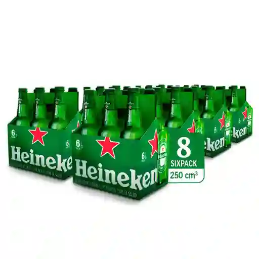 48 Pack Cerveza Heineken Botella 250 Ml