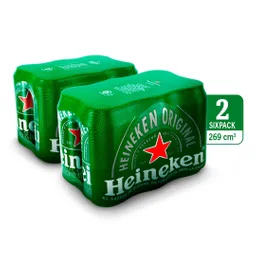 12 Pack Cerveza Heineken Lata 269 Ml