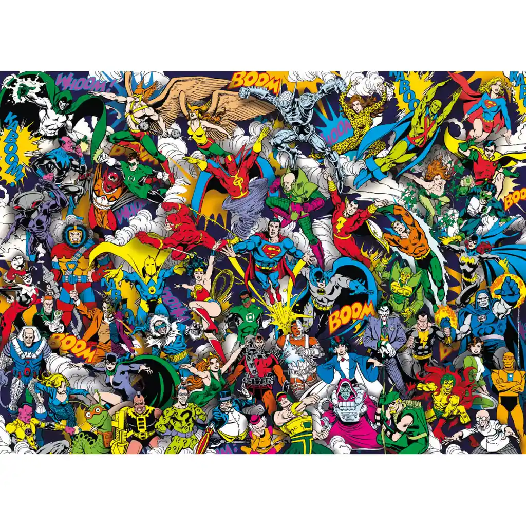 Rompecabezas 1000 Piezas Dc Comics Impossible Collection - Clementoni (39599)