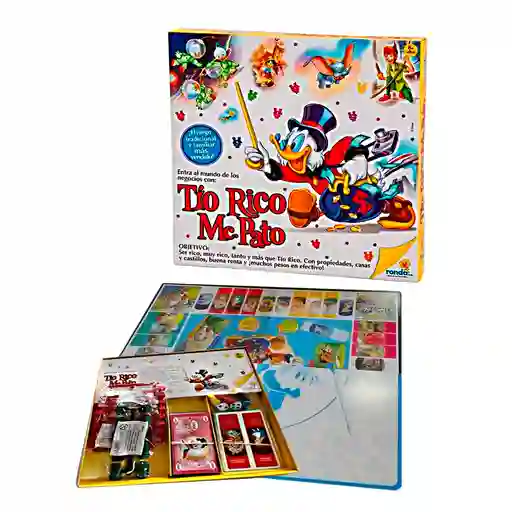 Juego Tio Rico Mc Pato Mesa Pequeño Ronda Tablero 51002