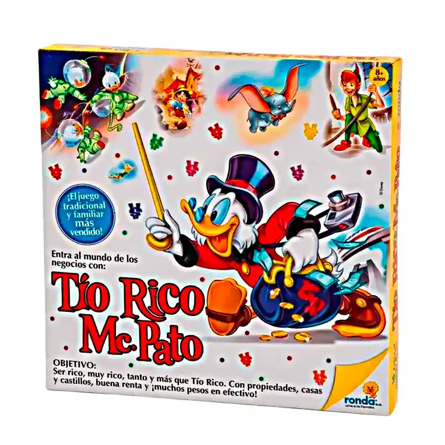 Juego Tio Rico Mc Pato Mesa Pequeño Ronda Tablero 51002