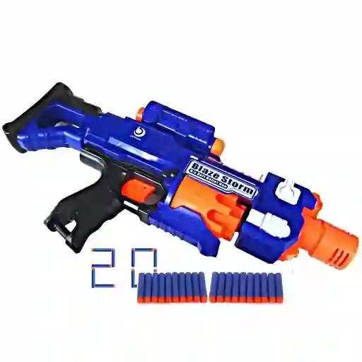 Pistola Lanza Dardos Automatica Blaze Storm + 20 Dardo 40cm