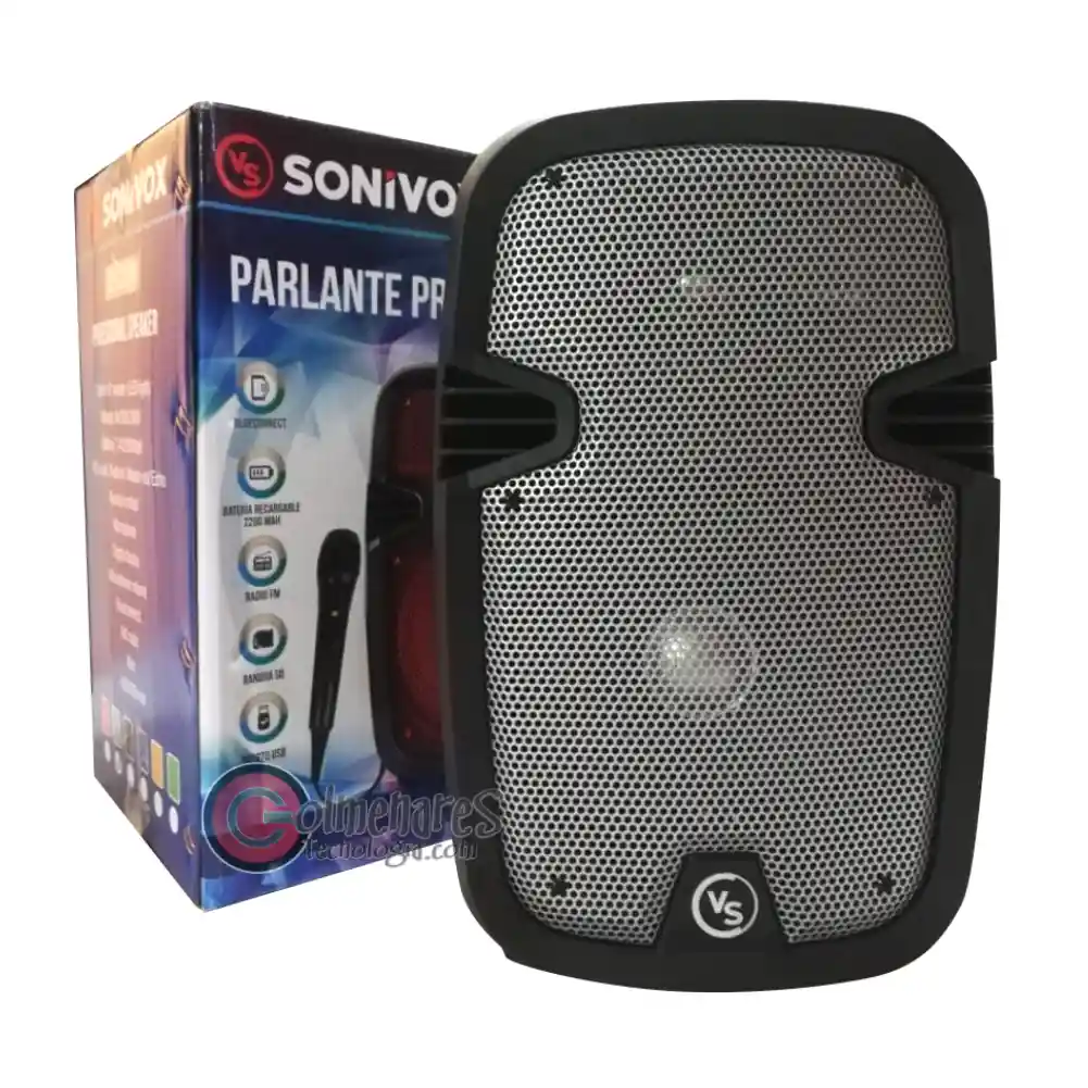 Cabina Profesional Recargable Parlante Bt Sonivox Vs-ss2378