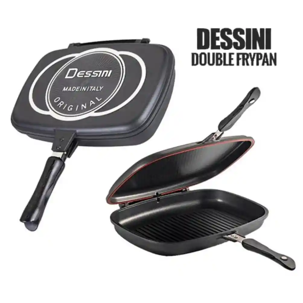 Sartén Doble Parrilla Dessini Original Dual Grill Antiadherente 32cm