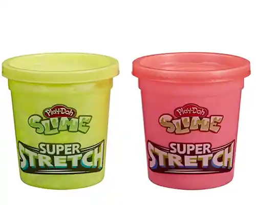 Set De Play Doh Slime Super Stretch X 2 Tarros E9445
