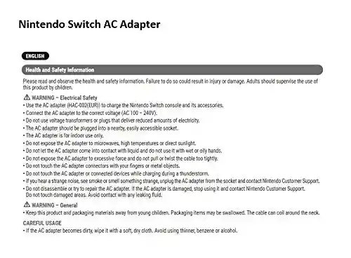 Nintendo Switch Ac Adapter