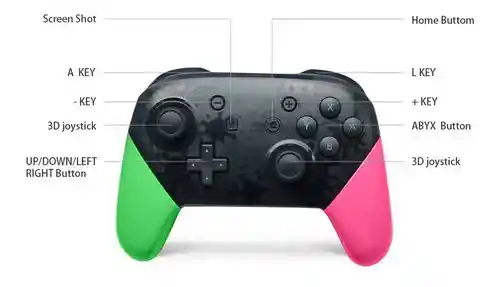 Nintendo Switch Pro Controller - Splatoon 2 Edition / 1:1/