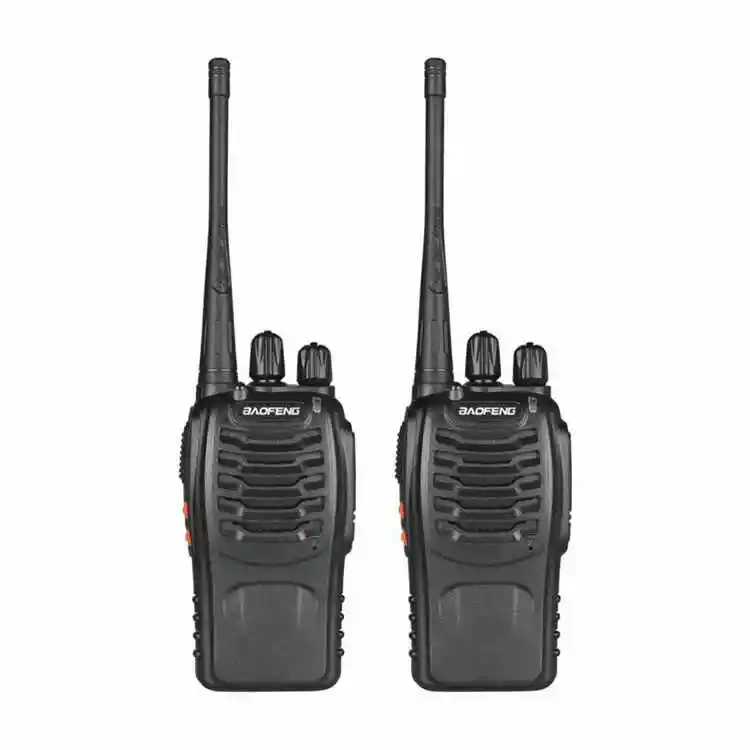 Kit De 2 Radios De Comunicación Walkie Talkie Con Manos Libres Baofeng Bf-888s