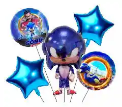 Sonic Kit Globos Metalizados X 5