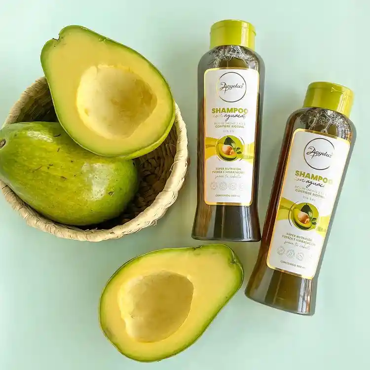 shampoo con aguacate y biotina ANYELUZ