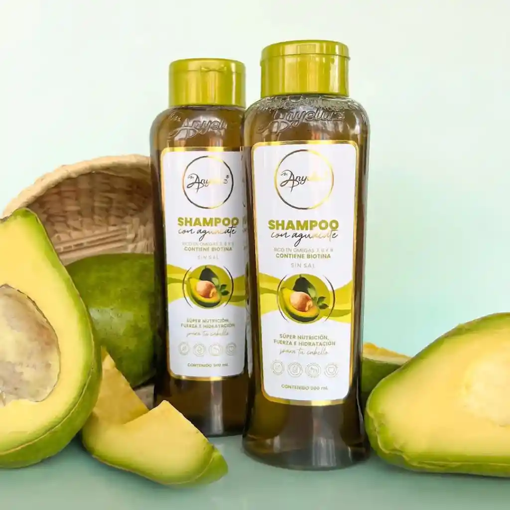 shampoo con aguacate y biotina ANYELUZ