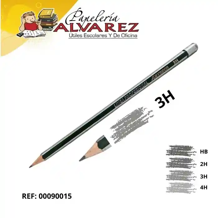 Lapiz Artesco Graduado Profesional 3h