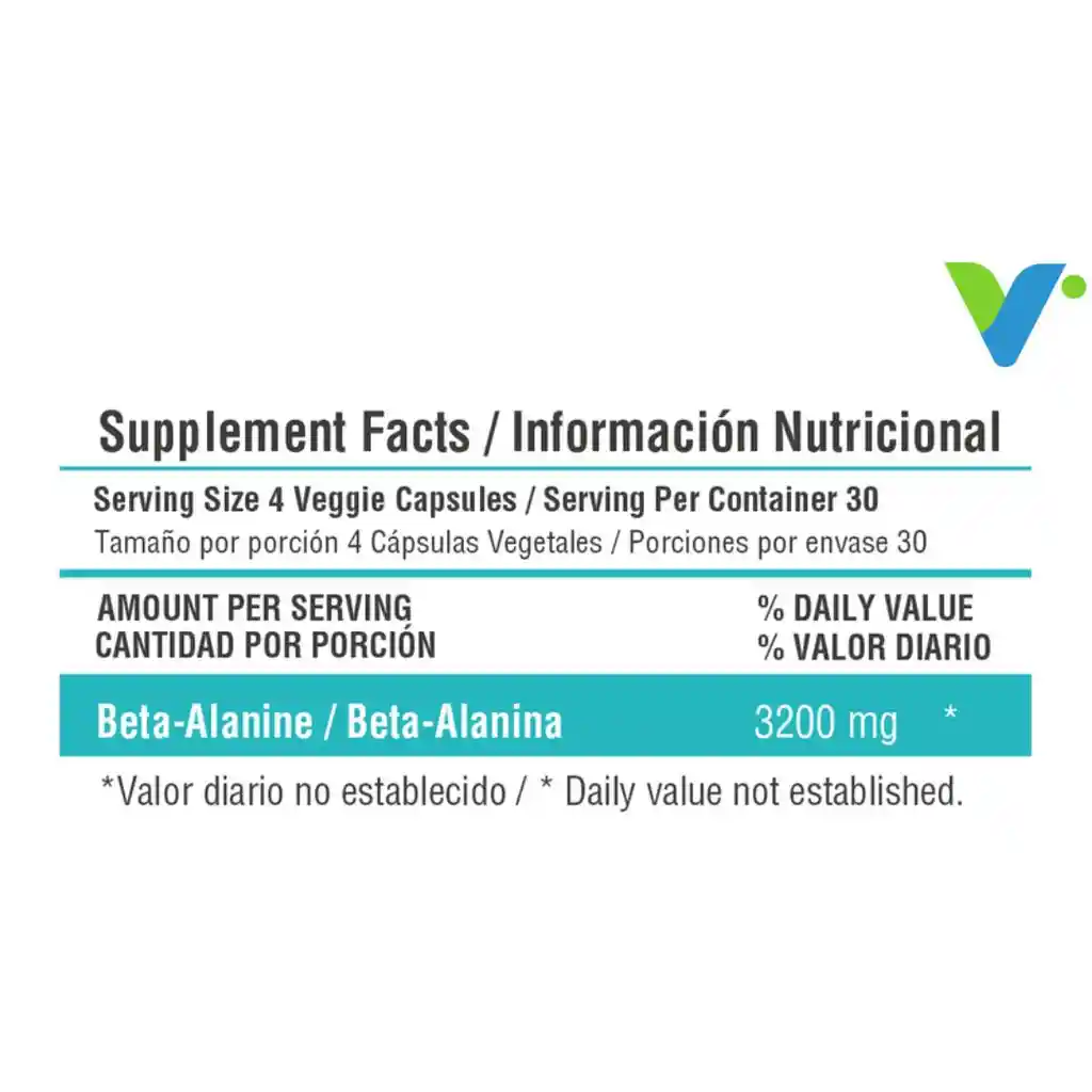 Beta-alanina 3200 Mg*120 Capsulas Healthy Sports