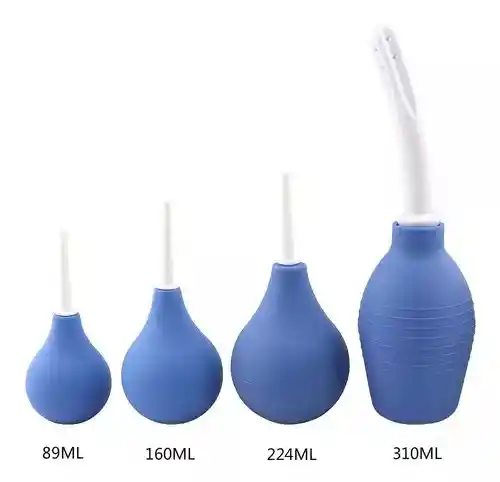 Ducha Anal Vaginal Enema Lavado Limpieza Intima Azul Talla L 224ml