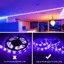 Cinta Led Bluetooth 5 Metros App Multicolor Rgb Luz Led + Control + Adaptador Luces Adhesiva