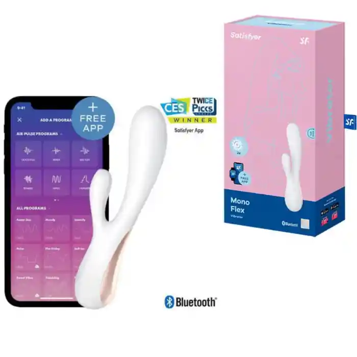  SATISFYER Mono Flex Diseno Sofisticado Para Doble Estimulacion Punto G Y Clitoris 